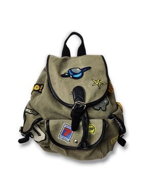 DREAM CONTROL Utility Multi-Pocket Backpack With Patches UNISEX